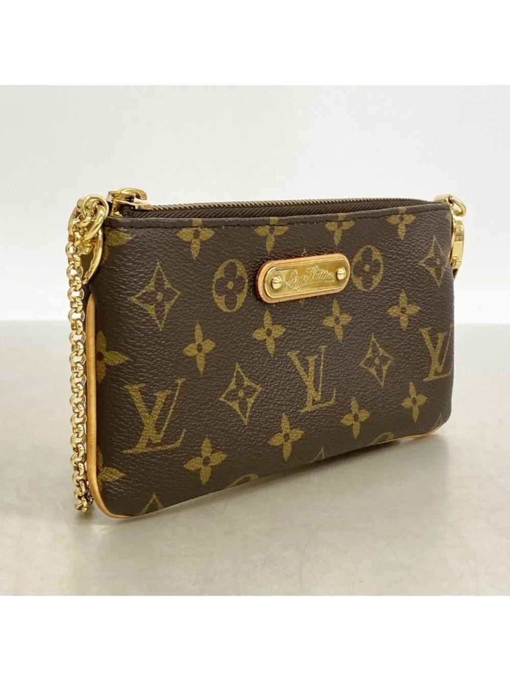 Louis Vuitton Pouch Monogram Pochette Mila MM Brown